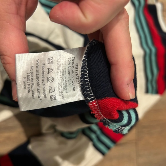 Maison Kitsune linen cotton blend t shirt - Picture 3 of 8